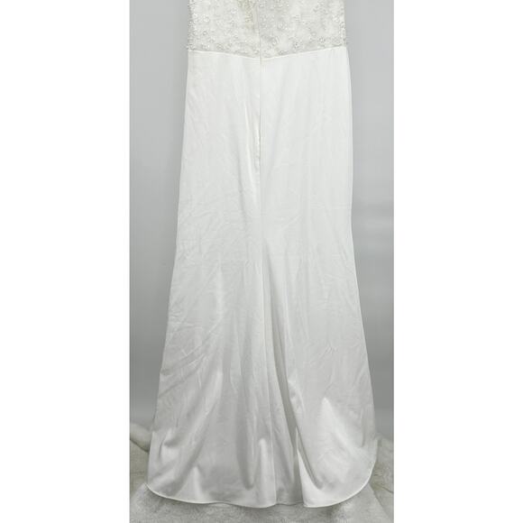 Mac Duggal [ 12 ]‎ Ivory Drop Shoulder Embellished Bodice Evening Gown  11264 - Picture 11 of 15
